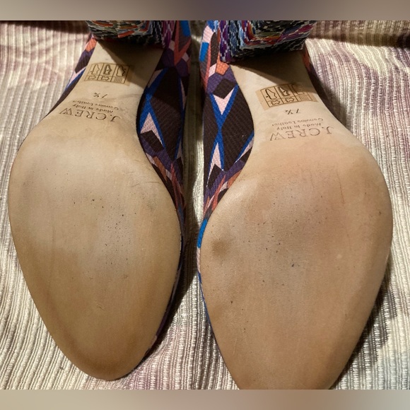 New J. Crew Multicolored  Pump with 3-3/4” heels., size 7.5.  Never worn. - Picture 14 of 14